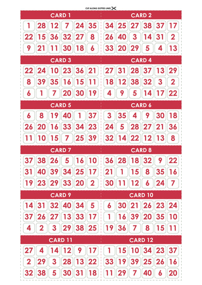 Printable - Nutcracker Bingo - CRACK-NUTCRACKER