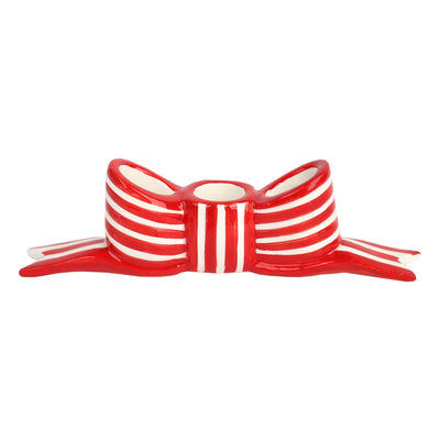 Ceramic Bow Candle Holder