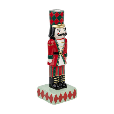 Hand-Painted Nutcracker Candle Holder