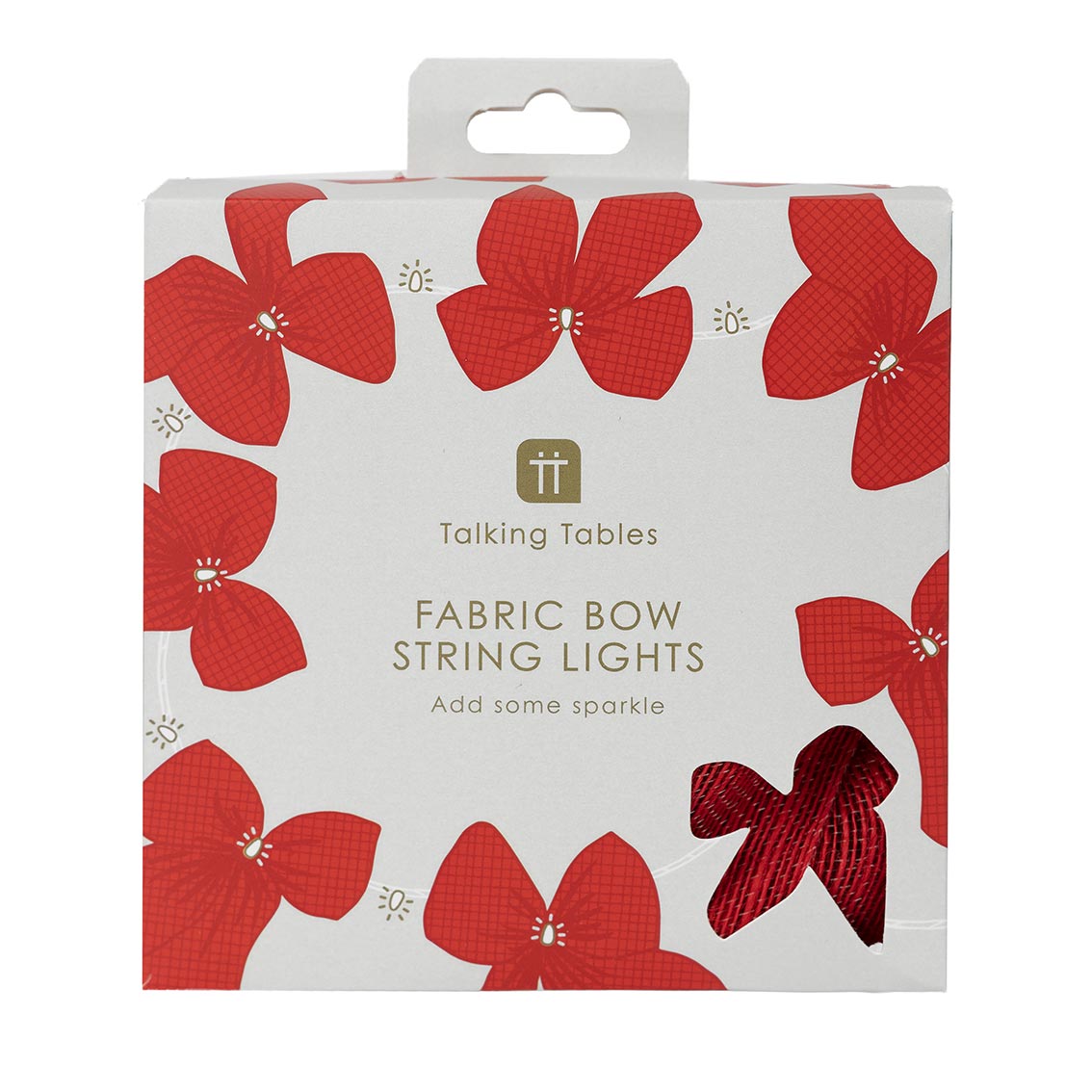 Folklore Fabric Bow LED String Lights - 2.6m - Talking Tables UK