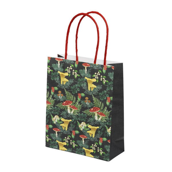 Woodland Forest Mushroom Green Gift Bags - 8 Pack