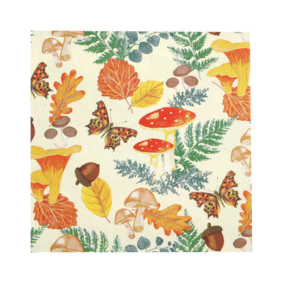Woodland Autumnal Paper Napkins - 20 Pack