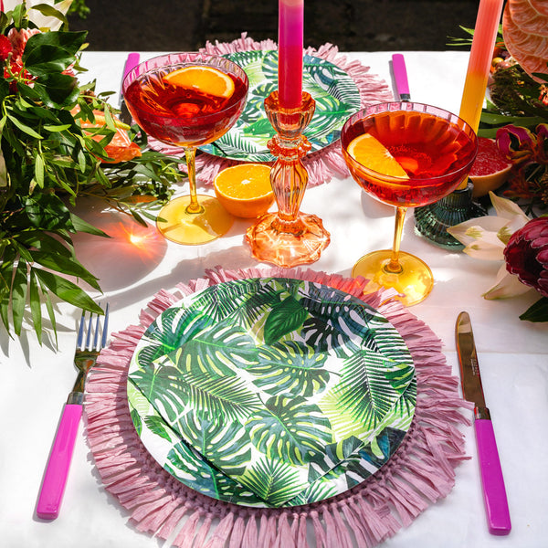 Tropical Fiesta Palm Leaf Paper Plates