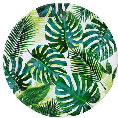 Bulk Pack of 96 Tropical Palm Leaf Paper Plates