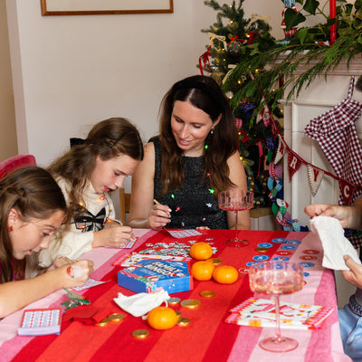 Santa Family Christmas Bingo Game
