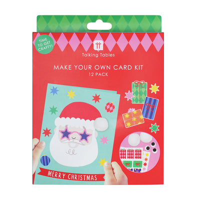 Santa Christmas Card Kit - 12 Pack