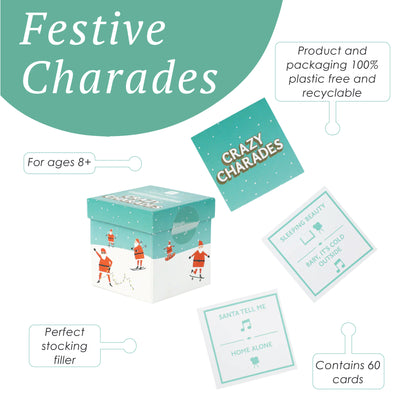 Christmas Santa Charades Game - 60 Cards