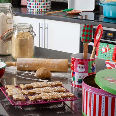 Santa Double Christmas Oven Gloves