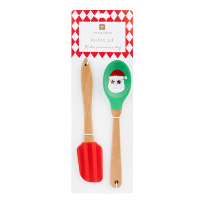 Santa Silicone Kitchen Utensils - 2 Pack Set