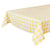 Yellow & White Gingham Fabric Tablecloth