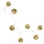 Gold Disco Balls String Lights - 1.6m