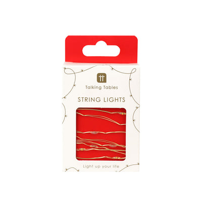 Gold LED String Lights - 3m