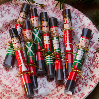 Mini Nutcracker Christmas Crackers - 8 Pack
