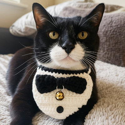 Cat / Dog Crochet Tux Bandana