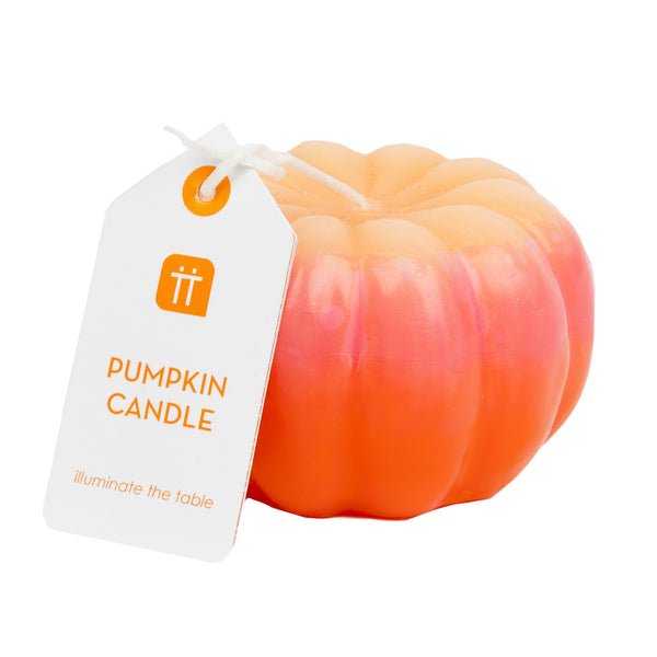 Halloween Pink Ombre Pumpkin Shaped Candle