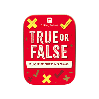 True or False in a Tin