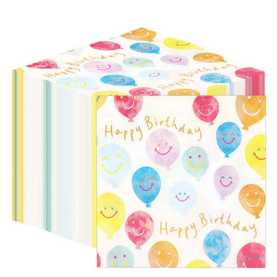 Table Kind Happy Face Paper Napkins - 100 Pack