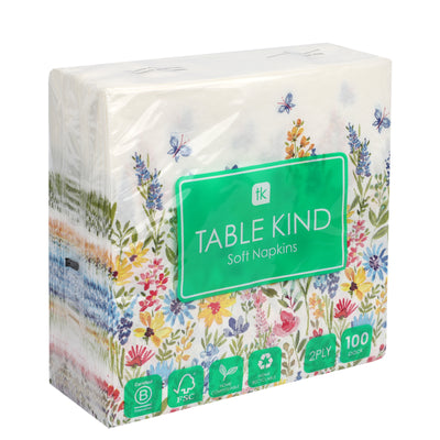 Table Kind Meadow Paper Napkins - 100 Pack