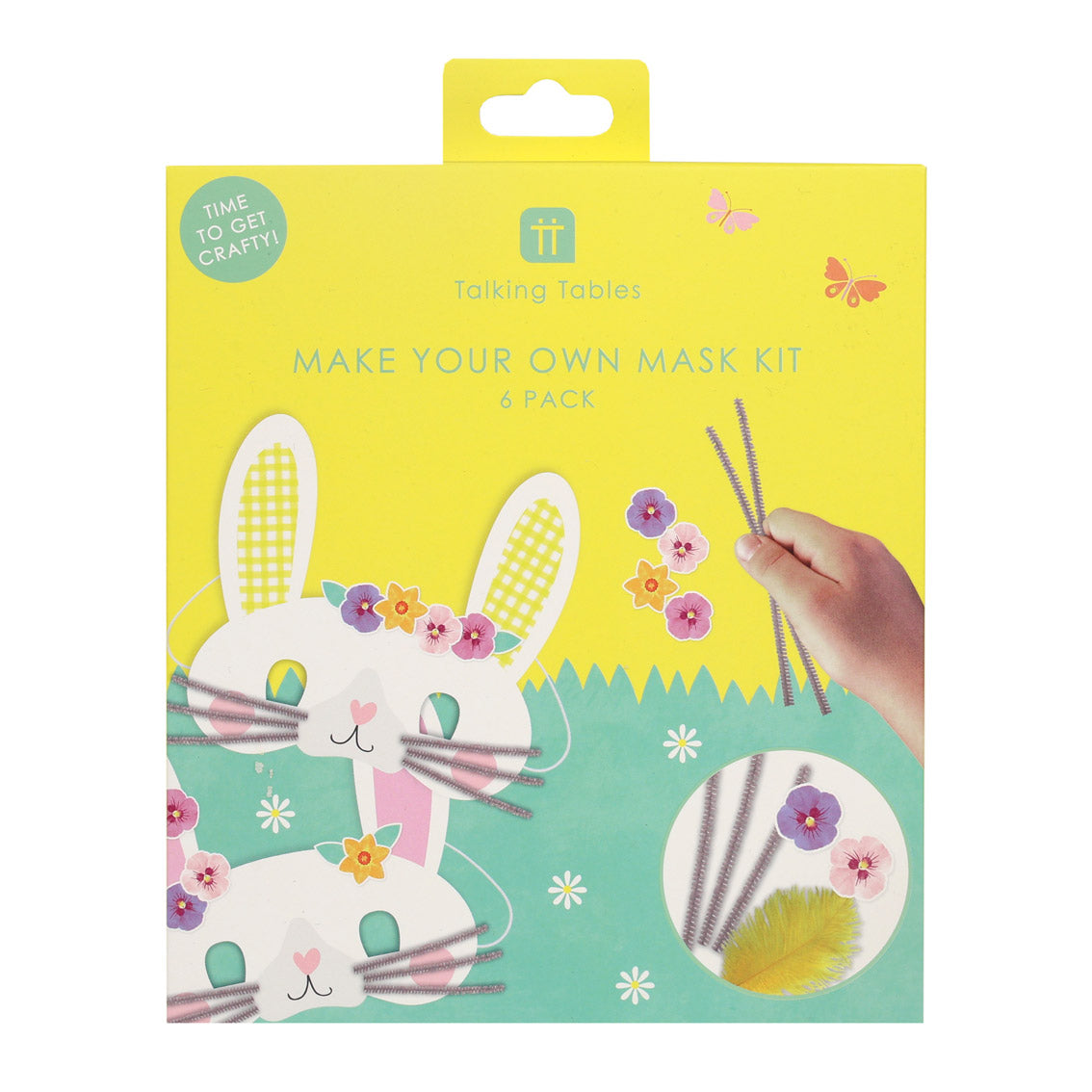 Truly Bunny Easter Mask Making Kit Talking Tables UK Truly bunny easter mask making kit talking tables uk