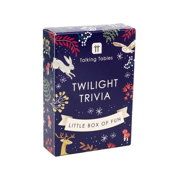 Blue Twilight Christmas Trivia Box