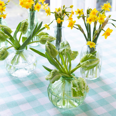 Clear Round Glass Bud Vase - 8cm
