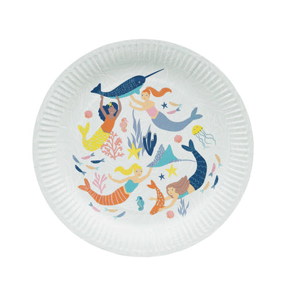 Mermaid & Sea Creatures Paper Plates - 8 Pack