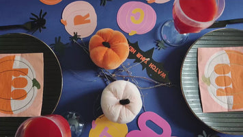 6 Velvet Pumpkin Decorations