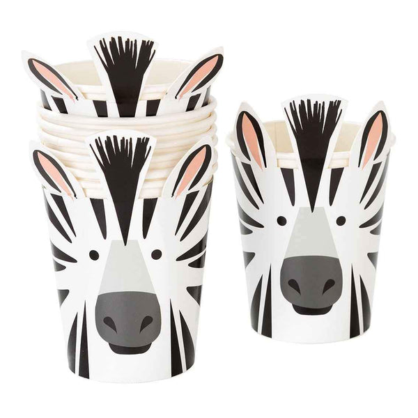 party animals zebra cups - Talking Tables