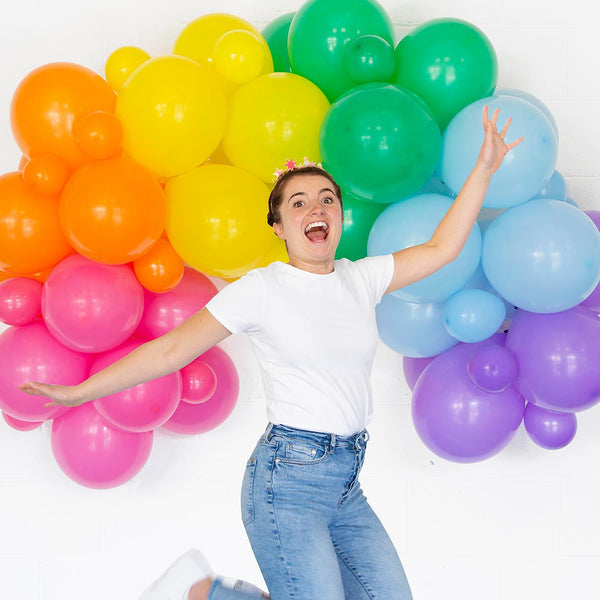 Rainbow Balloon Arch