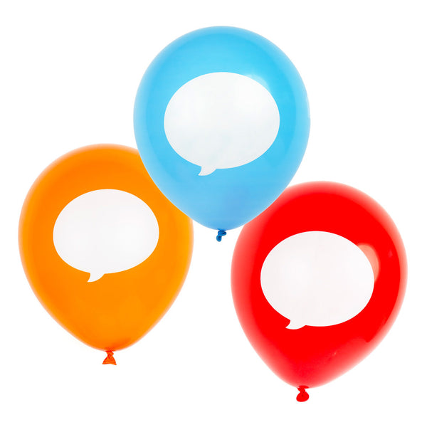 Write On Birthday Balloons - 12 Pack