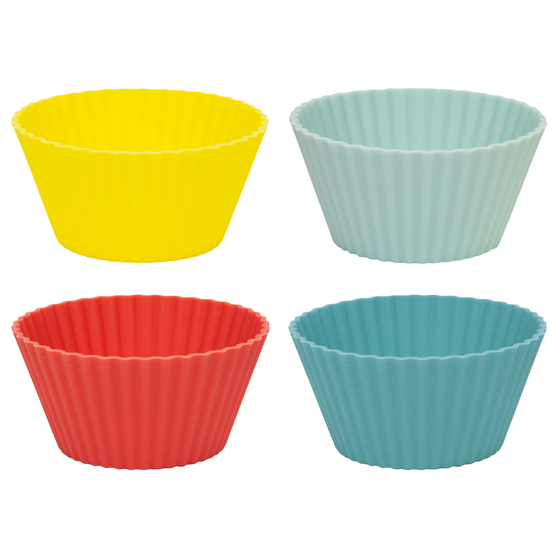 Rainbow Silicone Cupcake Cases 12 Pack – Talking Tables UK