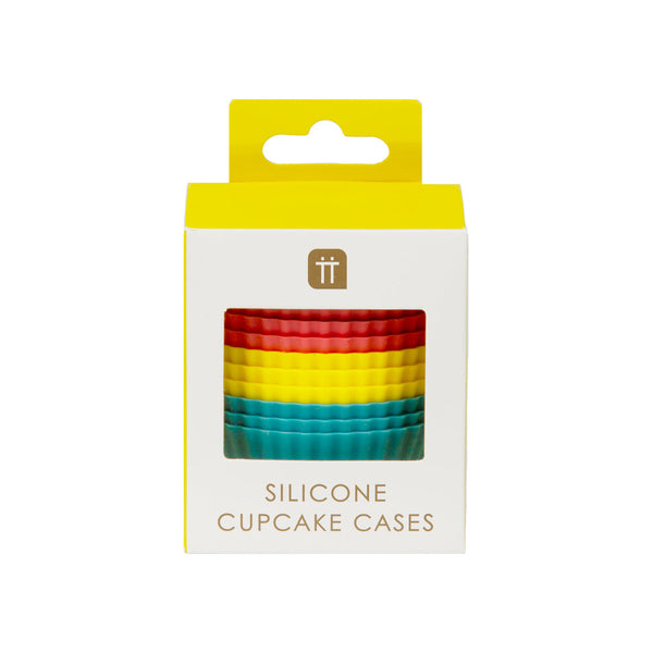 Rainbow Silicone Cupcake Cases - 12 Pack