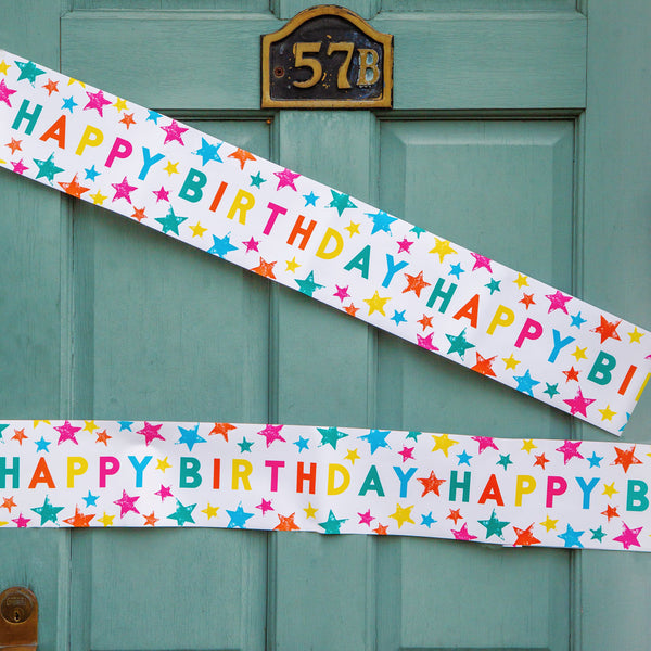 Bright Star Happy Birthday Banners - 2 Pack
