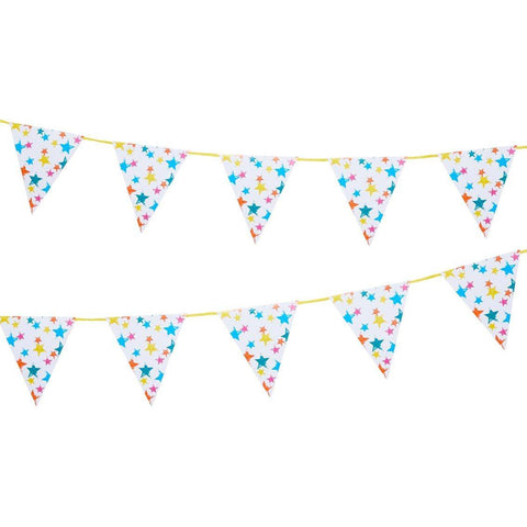 Birthday Brights Rainbow Star Bunting - Talking Tables UK Public