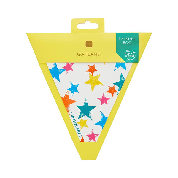 Birthday Brights Rainbow Star Bunting - Talking Tables UK Public