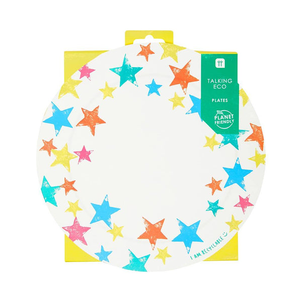 Birthday Brights Rainbow Star Plates - Talking Tables UK Public