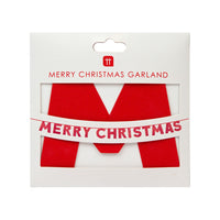 'Merry Christmas' Glitter Garland - 2m