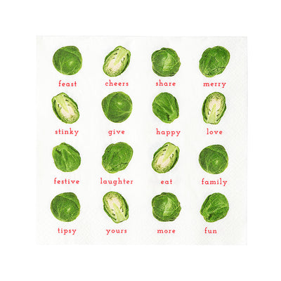 Brussels Sprout Recyclable Napkins - 20 Pack