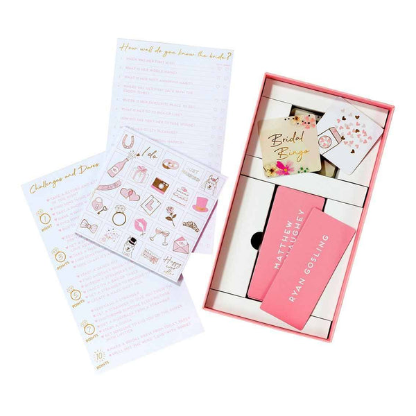 blossom bride bridal shower games collection - Talking Tables