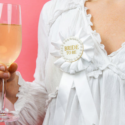Bride to Be' Pearl Rosette