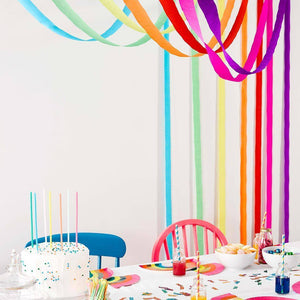 Birthday Brights Rainbow Streamers - Talking Tables UK Public