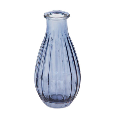 Navy Glass Bud Vase