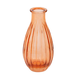 Orange Glass Bud Vase