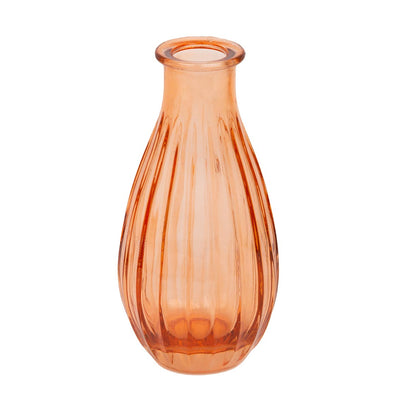 Orange Glass Bud Vase