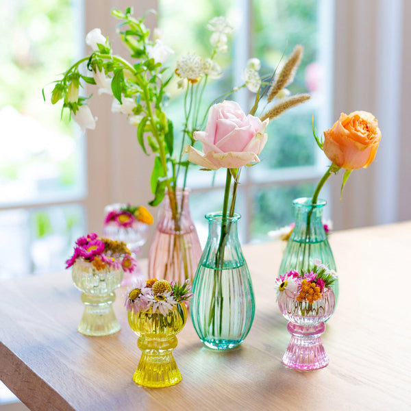 Pink Glass Bud Vase