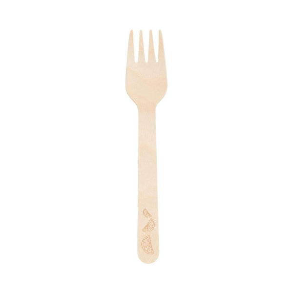 Boho Lemon Wooden Cutlery - Talking Tables UK Public