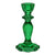 Dark Green Glass Candlestick Holder
