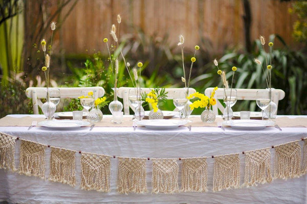 Boho Cream Macrame Garland - Talking Tables UK Public