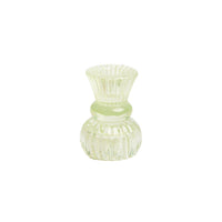 Green Glass Candle Holder - Small