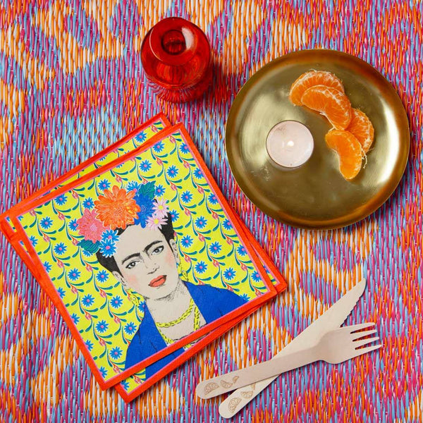 Boho Frida Kahlo Napkins - Talking Tables UK Public